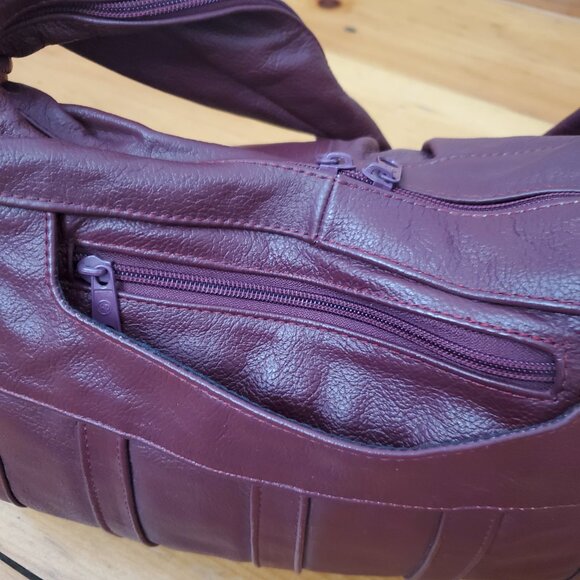 Hobo Bag/Purse Ultra Soft Shoulder Slouchy Handbag Tote Bag Leather - Picture 3 of 5